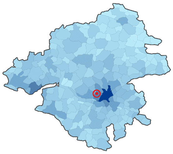 Répartition de la population en Loire Atlantique (44)