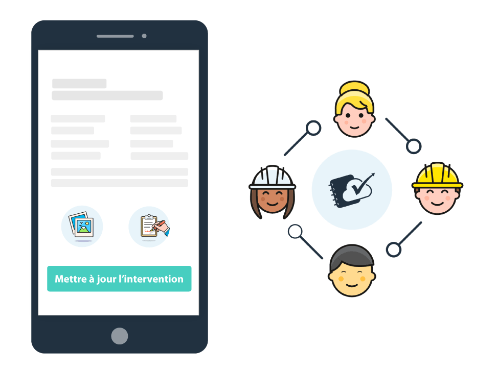 application mobile gestion d'interventions