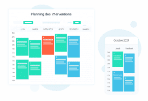 planning d'intervention Organilog