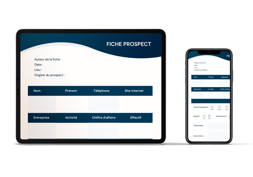 Téléchargement - Modèle De Fiche Prospect