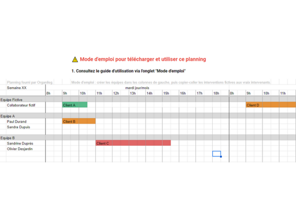 planning sécurité privée et gardiennage