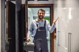 Gestion des interventions terrain : technicien qui réalisent des travaux